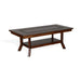 Sunny Designs Santa Fe 48.5" Traditional Wood Coffee Table in Dark Chocolate - Bed & Sofa Hub