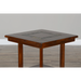Sunny Designs Santa Fe 25" Mahogany Wood End Table in Dark Chocolate - Bed & Sofa Hub