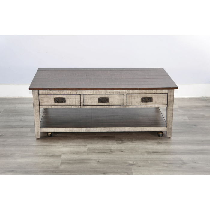 Sunny Designs Coffee Table Tobacco Leaf and Alpine Grey - Bed & Sofa Hub