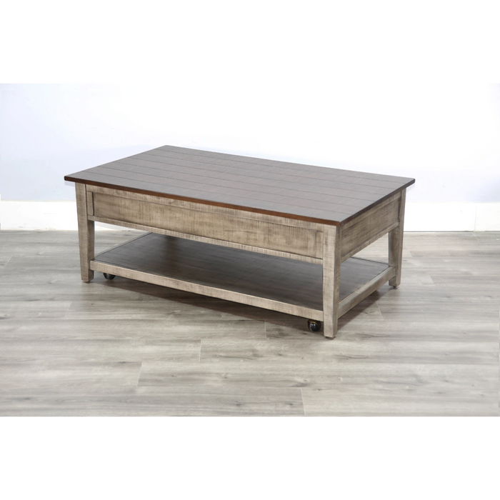 Sunny Designs Coffee Table Tobacco Leaf and Alpine Grey - Bed & Sofa Hub