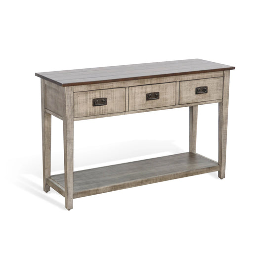 Sunny Designs Sofa Table Tobacco Leaf and Alpine Grey - Bed & Sofa Hub