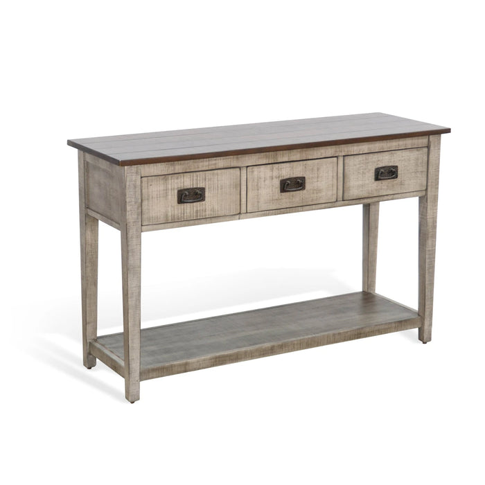 Sunny Designs Sofa Table Tobacco Leaf and Alpine Grey - Bed & Sofa Hub