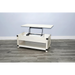 Sunny Designs Bayside Wood Coffee Table with Lift Top Marble White - Bed & Sofa Hub