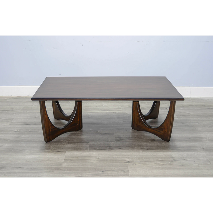 Sunny Designs Sinatra Rectangular Cocktail Table Coffee Bean - Bed & Sofa Hub