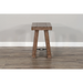Sunny Designs Doe Valley 16" Mahogany Wood Chair Side Table in Taupe Brown Buckskin - Bed & Sofa Hub