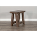 Sunny Designs Doe Valley 16" Mahogany Wood Chair Side Table in Taupe Brown Buckskin - Bed & Sofa Hub