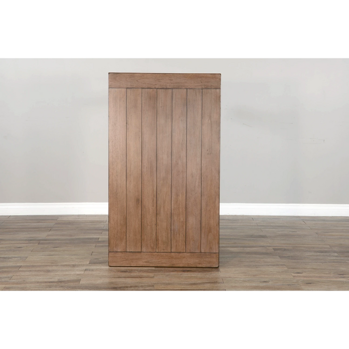 Sunny Designs Doe Valley 52" Farmhouse Wood Coffee Table in Taupe Brown Buckskin - Bed & Sofa Hub