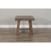 Sunny Designs Doe Valley 25" Mahogany Wood End Table in Taupe Brown Buckskin - Bed & Sofa Hub