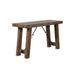 Sunny Designs Doe Valley 51" Mahogany Wood Sofa/Console Table in Taupe Brown Buckskin - Bed & Sofa Hub