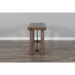 Sunny Designs Doe Valley 51" Mahogany Wood Sofa/Console Table in Taupe Brown Buckskin - Bed & Sofa Hub