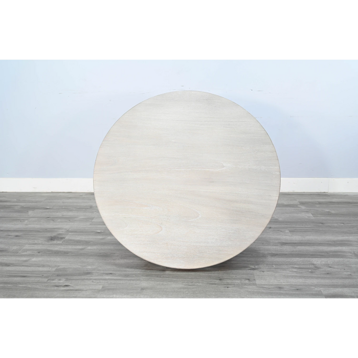 Sunny Designs Rowan Round Coffee Table Light Grey/Wheat - Bed & Sofa Hub