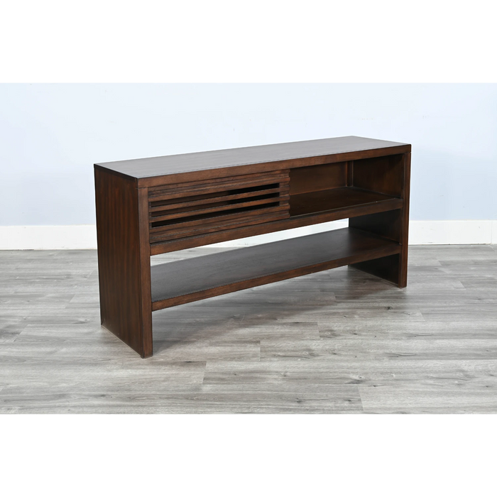 Sunny Designs Sofa Table with Sliding Door Coffee Bean - Bed & Sofa Hub