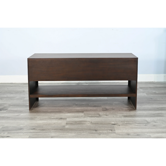 Sunny Designs Sofa Table with Sliding Door Coffee Bean - Bed & Sofa Hub
