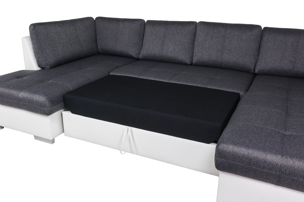 Maxima House Sectional TOKIO Maxi with FULL XL Sleeper and bedding storage WN0059 - Bed & Sofa Hub