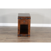 Sunny Designs Santa Fe Chair Side Table Dark Chocolate - Bed & Sofa Hub