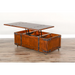 Sunny Designs Lift Top Wood Coffee Table Dark Chocolate - Bed & Sofa Hub