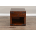 Sunny Designs Santa Fe End Table Dark Chocolate - Bed & Sofa Hub