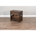 Sunny Designs Homestead Chair Side Table Tobacco Leaf - Bed & Sofa Hub