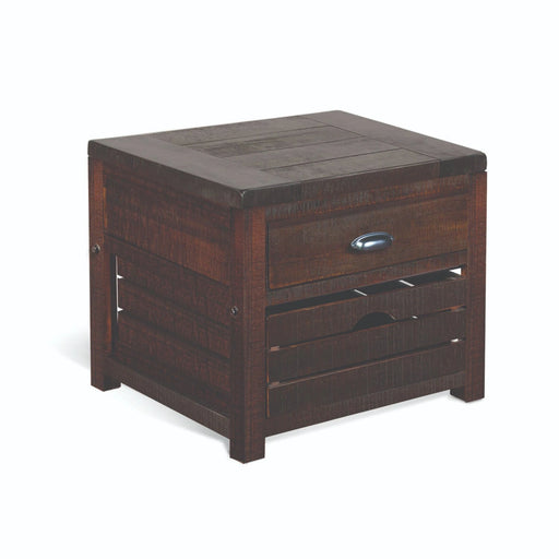 Sunny Designs Homestead End Table Tobacco Leaf - Bed & Sofa Hub