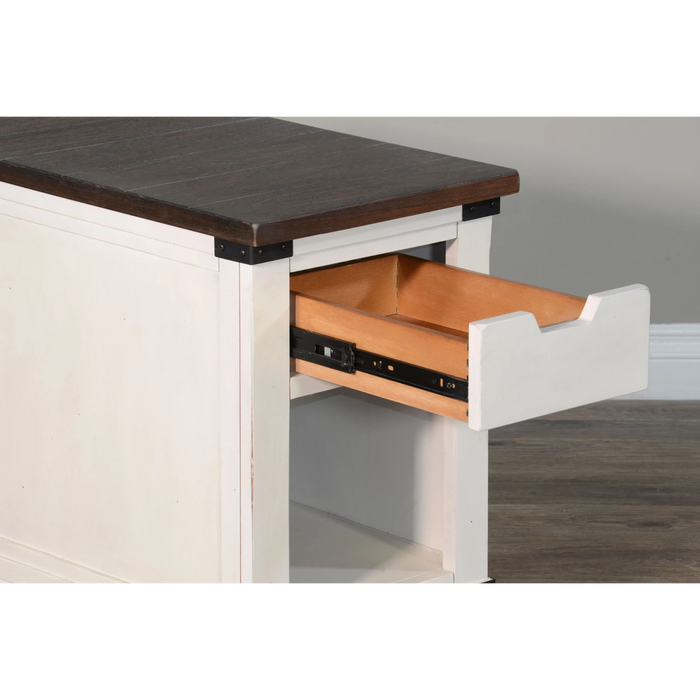 Sunny Designs Barn Chair Side Table French Country - Bed & Sofa Hub