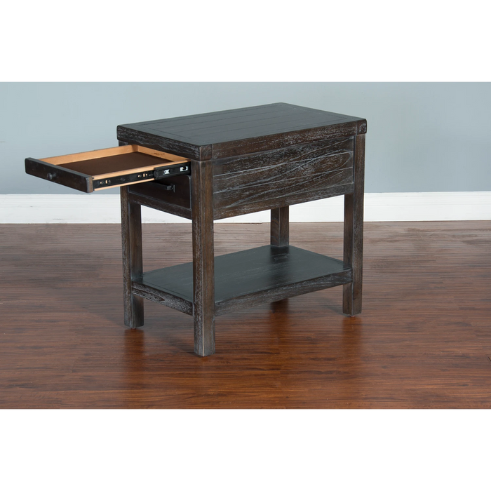 Sunny Designs Dundee Chair Side Table Kettle Black - Bed & Sofa Hub