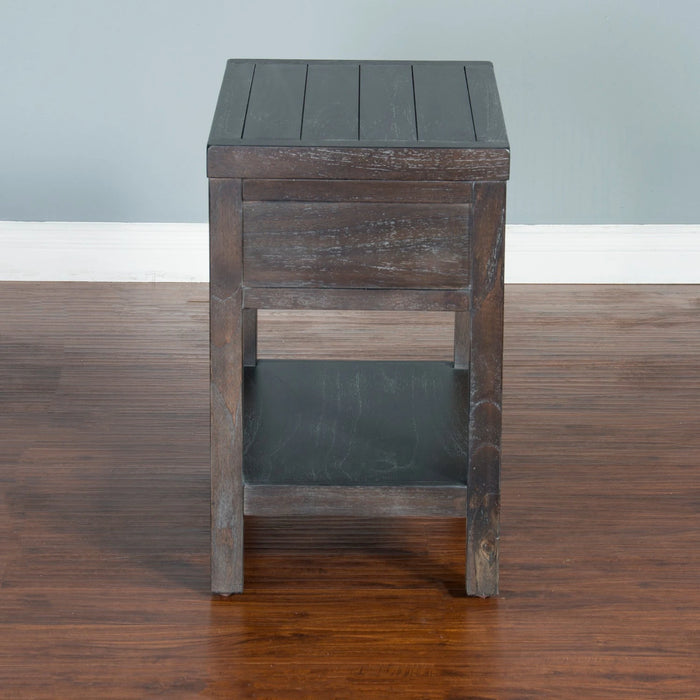 Sunny Designs Dundee Chair Side Table Kettle Black - Bed & Sofa Hub