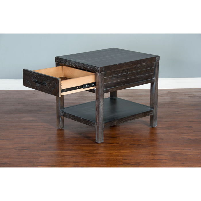 Sunny Designs Dundee Chair Side Table Kettle Black - Bed & Sofa Hub