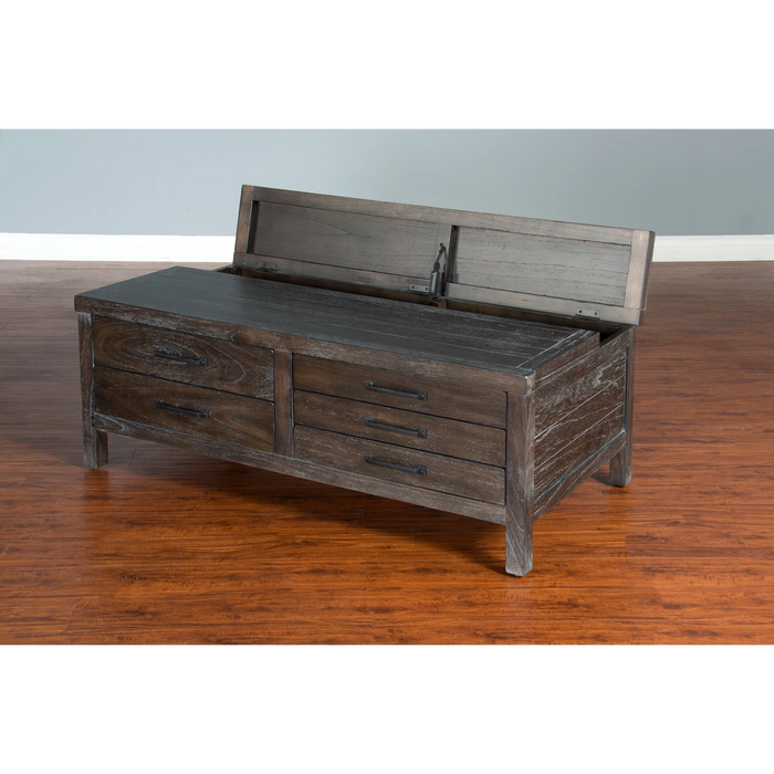 Sunny Designs Dundee Wood Coffee Table Kettle Black - Bed & Sofa Hub