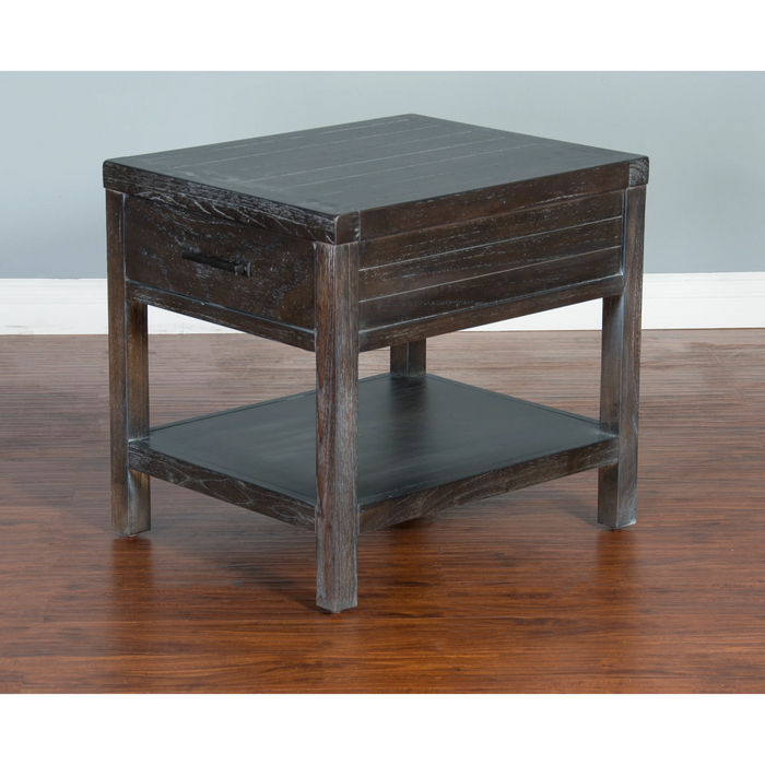 Sunny Designs Dundee End Table Kettle Black - Bed & Sofa Hub