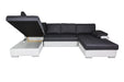 Maxima House Sectional TOKIO Maxi with FULL XL Sleeper and bedding storage WN0059 - Bed & Sofa Hub