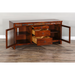 Sunny Designs 60" TV Console with Drawers Dark Chocolate - Bed & Sofa Hub