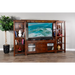 Sunny Designs Santa Fe Entertainment Wall with 2 Piers Dark Chocolate - Bed & Sofa Hub