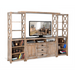 Sunny Designs Durango Entertainment Wall with 66" Console & 2 Piers Weathered Brown - Bed & Sofa Hub