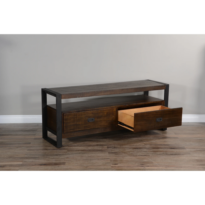 Sunny Designs Homestead 64" TV Console Tobacco Leaf - Bed & Sofa Hub