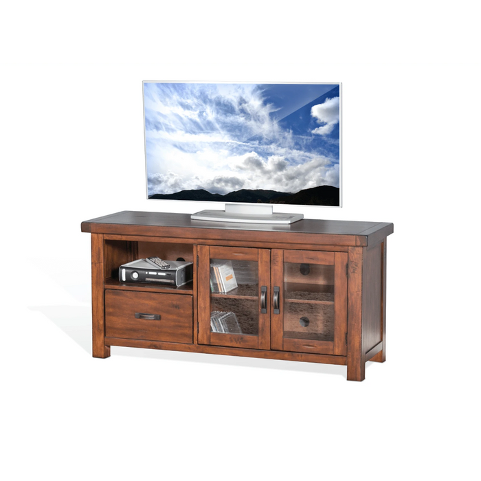 Sunny Designs Tuscany 54" TV Console Vintage Mocha - Bed & Sofa Hub