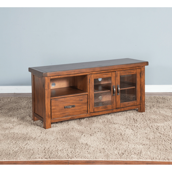 Sunny Designs Tuscany 54" TV Console Vintage Mocha - Bed & Sofa Hub
