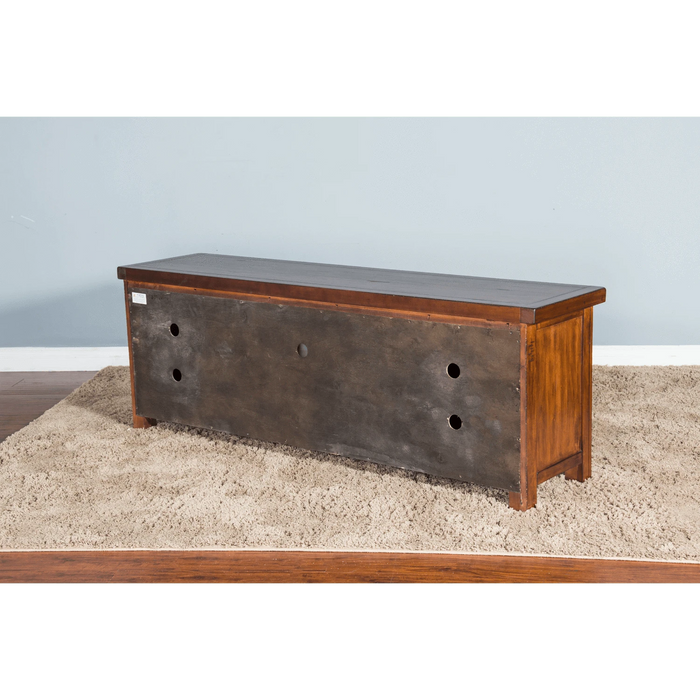 Sunny Designs Tuscany 74" TV Console Vintage Mocha - Bed & Sofa Hub