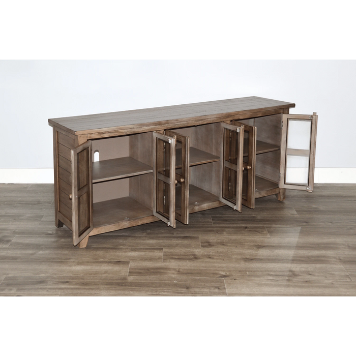 Sunny Designs 70" TV Console Buckskin - Bed & Sofa Hub