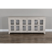 Sunny Designs 70" TV Console Marble White - Bed & Sofa Hub