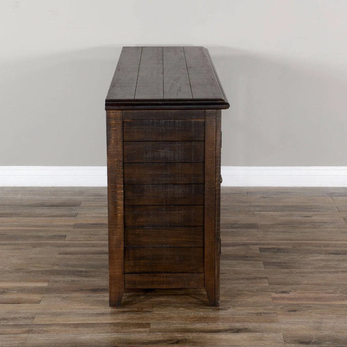 Sunny Designs 70" TV Console Tobacco Leaf - Bed & Sofa Hub