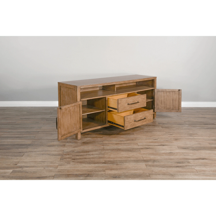 Sunny Designs 66" Console Buckskin - Bed & Sofa Hub