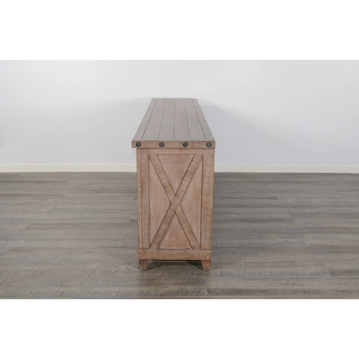 Sunny Designs Vivian 74" Media Console Desert Rock - Bed & Sofa Hub