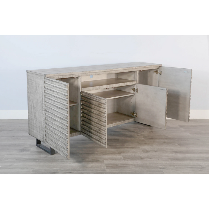 Sunny Designs 72" Media Console / Server Alpine Grey - Bed & Sofa Hub