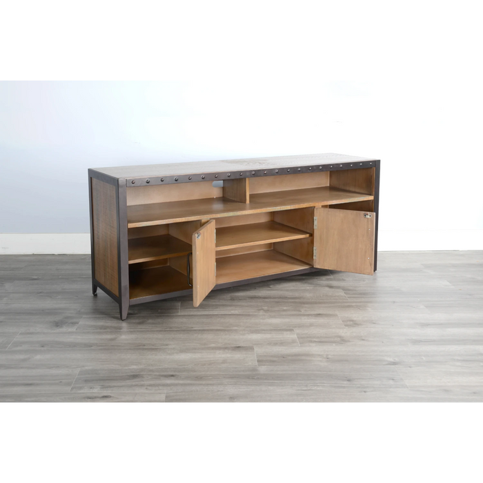 Sunny Designs Media Console Antique Brown - Bed & Sofa Hub