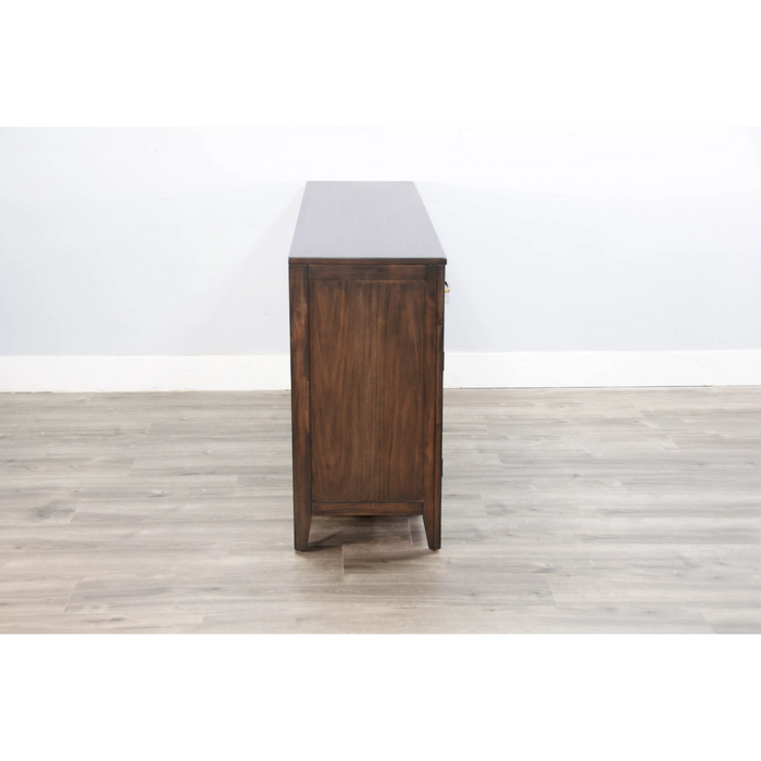 Sunny Designs Coffee Brown Media Console Coffee Bean - Bed & Sofa Hub