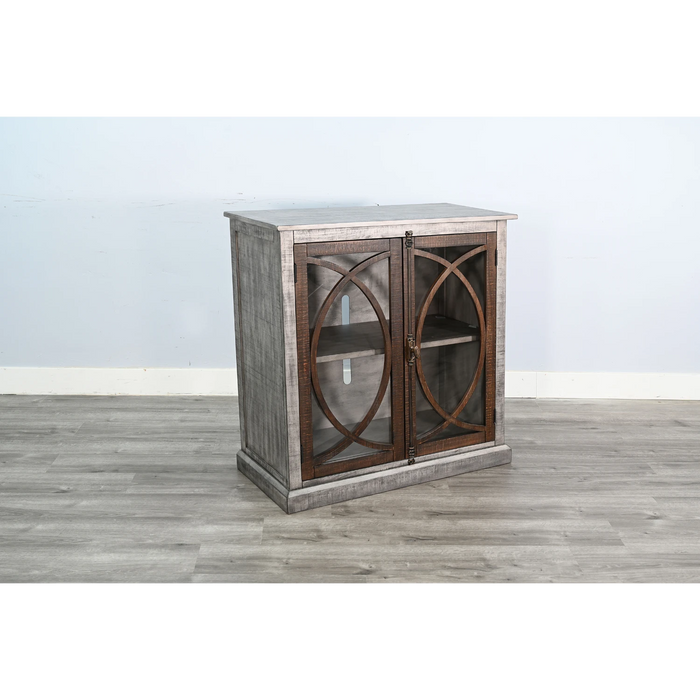 Sunny Designs Media Console  Tobacco Leaf and Alpine Grey - Bed & Sofa Hub