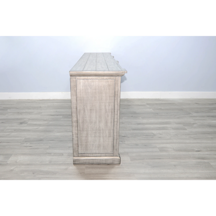 Sunny Designs Media Console Tobacco Leaf and Alpine Grey - Bed & Sofa Hub