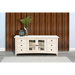Sunny Designs 62" Media Console Marble White - Bed & Sofa Hub