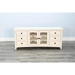 Sunny Designs 62" Media Console Marble White - Bed & Sofa Hub
