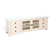Sunny Designs 82" Media Console Marble White - Bed & Sofa Hub